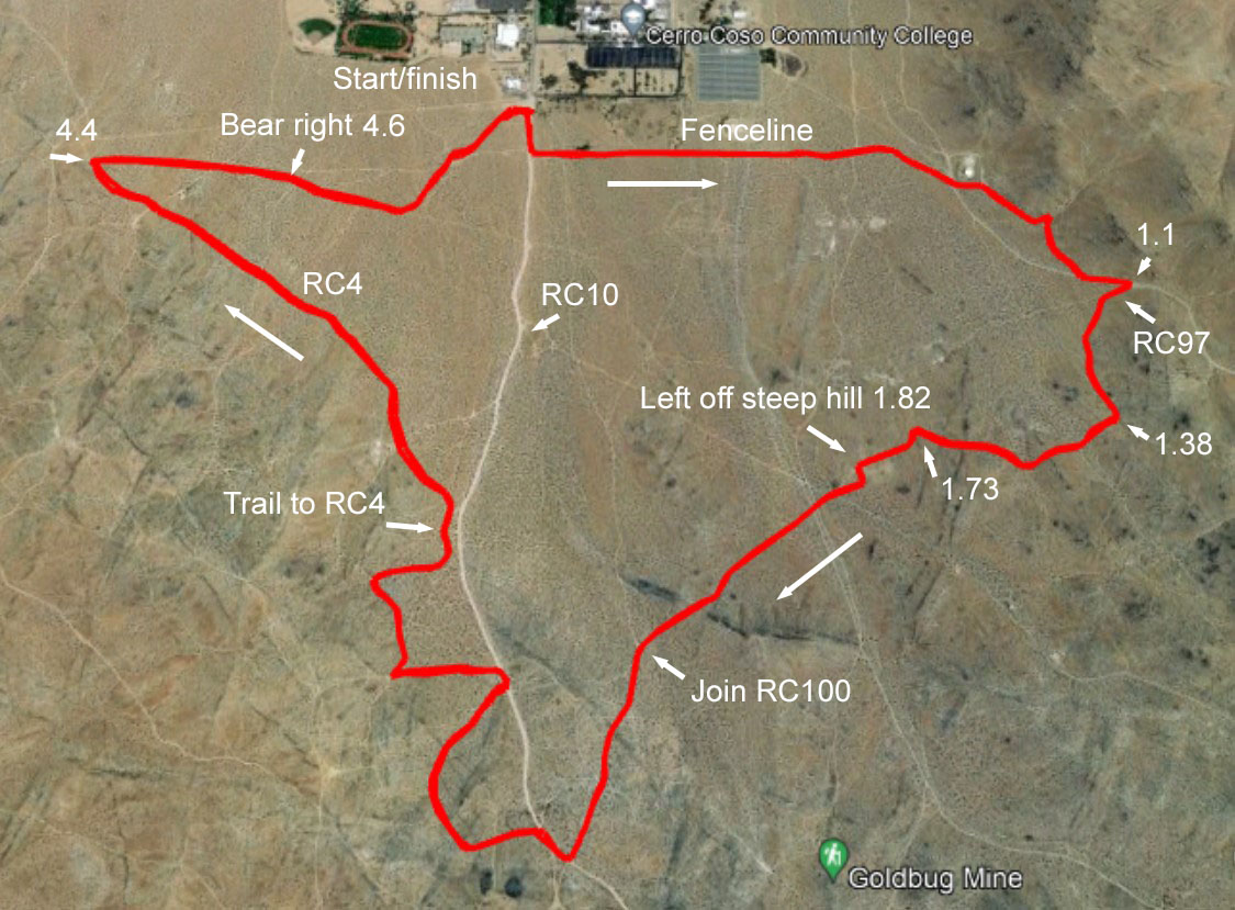 Caballo Blanco Annotated Map