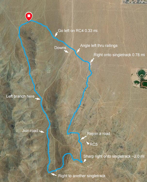 Lone Ridge Loop Course Map