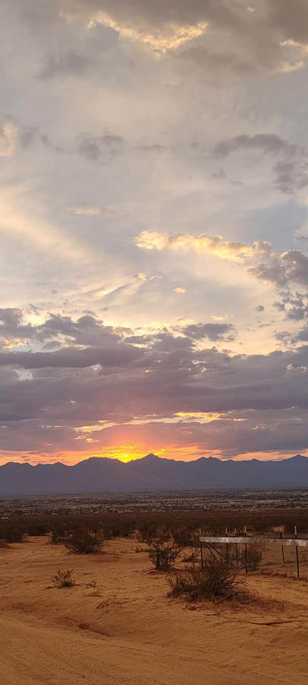 Hubcap Sunset